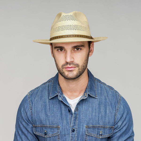 Bailey Ezra Vented Genuine Panama Fedora