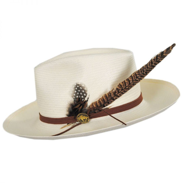 Stetson Tallahassee Wide Brim Shantung Straw Fedora