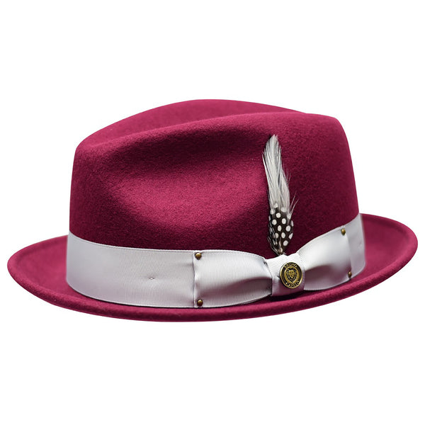 Bruno Capelo Blues Brothers Wool Pinch Front Trilby Hat