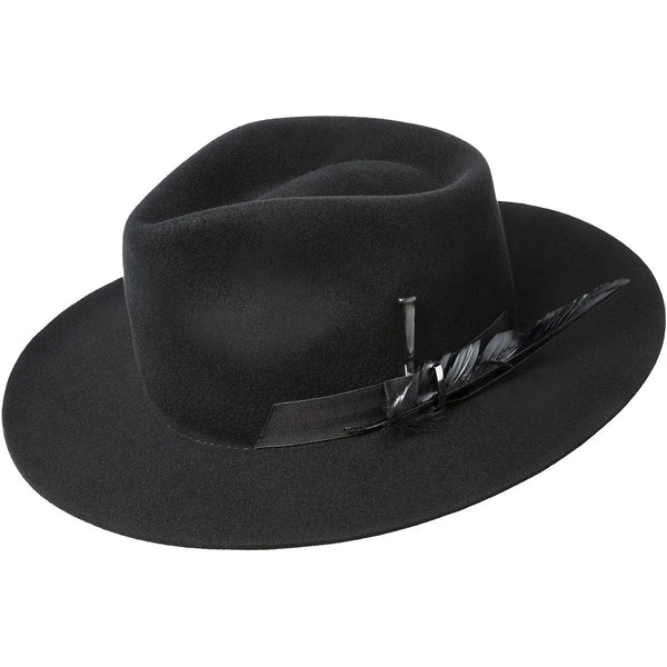 Bailey Barksdale Polished Elite Finish Wool Wide Brim Fedora