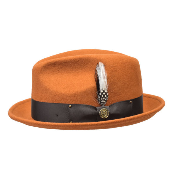 Bruno Capelo Blues Brothers Wool Pinch Front Trilby Hat