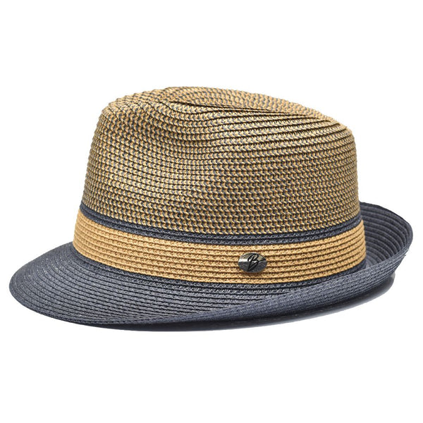 Bently Enrique Stingy Brim Straw Trilby Hat