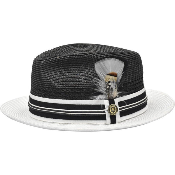 Bruno Capelo Giancarlo Two-tone Straw Fedora