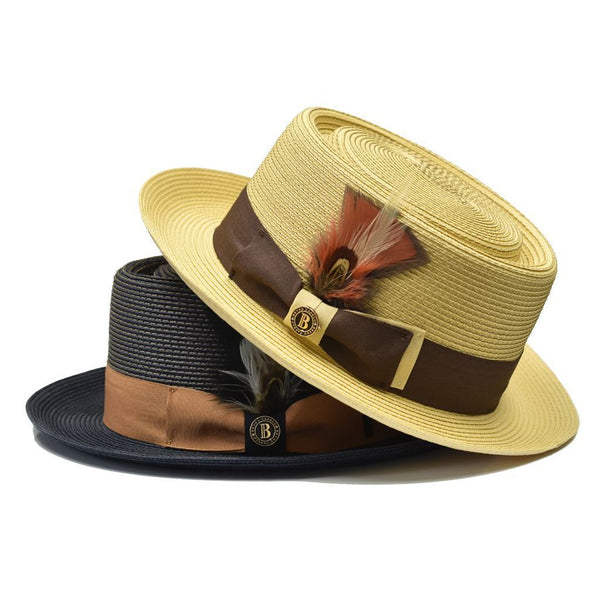 Bruno Capelo Giorgio Timeless Classic Straw Pork Pie
