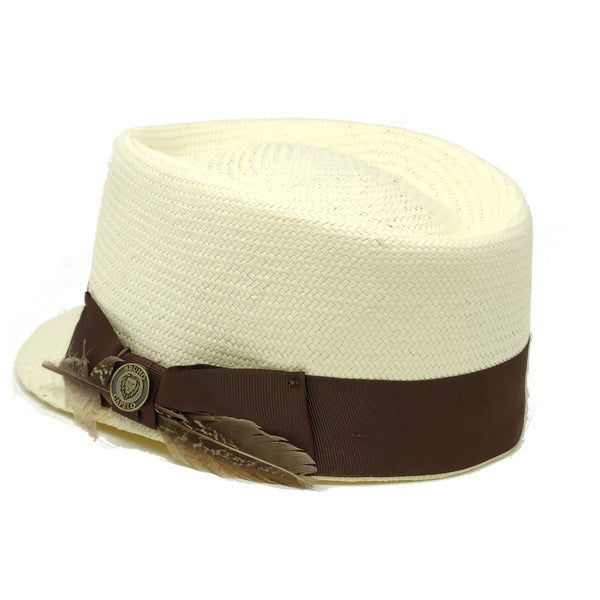 Bruno Capelo Legionnaire Panama Shantung Straw Dress Cap