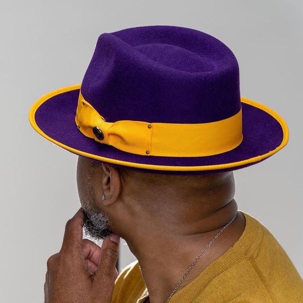 Bruno Capelo Lorenzo Pinch Front Wool Fedora