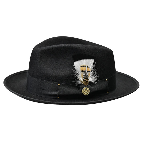 Bruno Capelo Lorenzo Pinch Front Wool Fedora