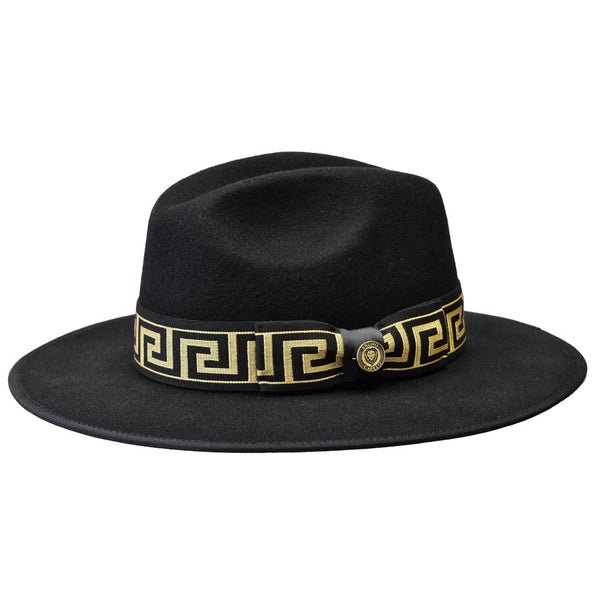 Bruno Capelo Wesley Wide Brim Pinch Front Wool Fedora