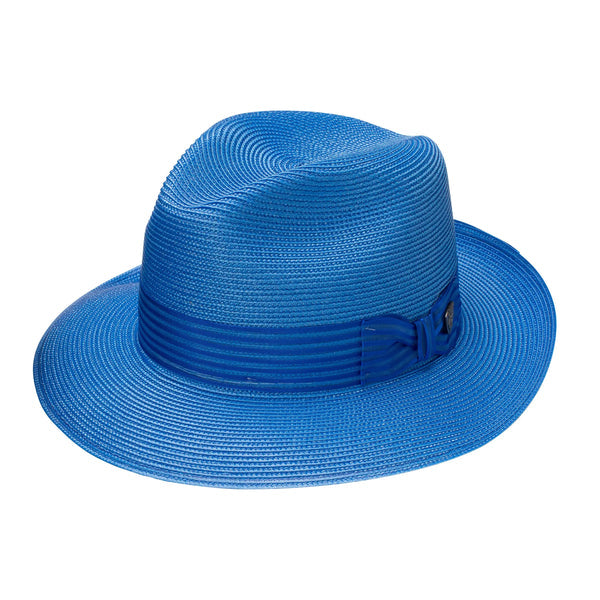 Dobbs Harrod Florentine Milan Straw Fedora Hat