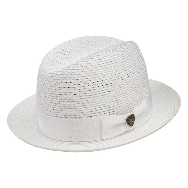 Dobbs Madison Vented Center Dent Milan Straw Fedora