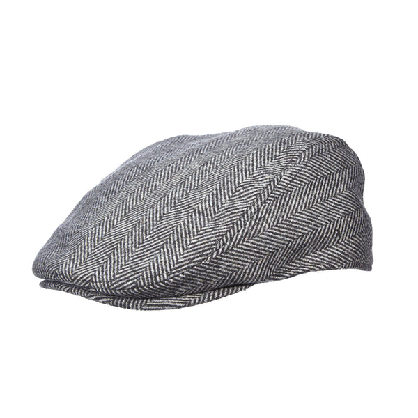 Dorfman Attaboy Herringbone Wool Blend Ivy Cap