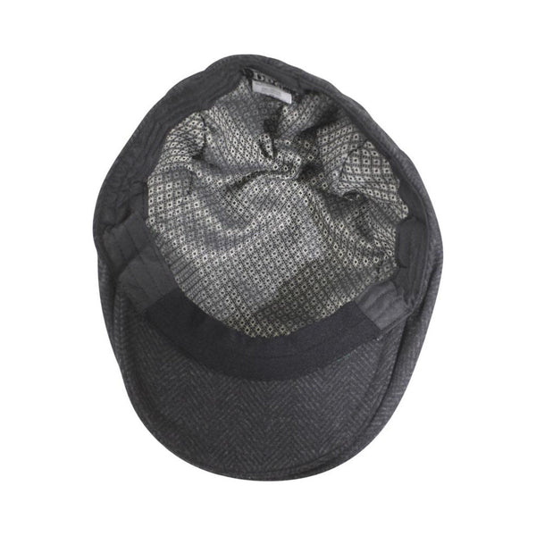 Dorfman Attaboy Herringbone Wool Blend Ivy Cap
