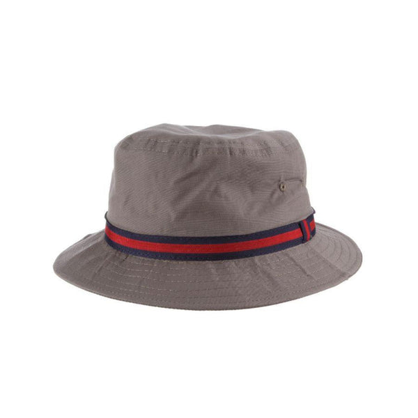 Dorfman Weather Man Water Repellent Poplin Bucket Hat