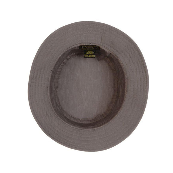 Dorfman Weather Man Water Repellent Poplin Bucket Hat