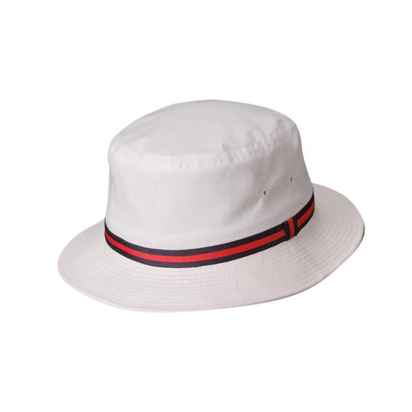 Dorfman Weather Man Water Repellent Poplin Bucket Hat