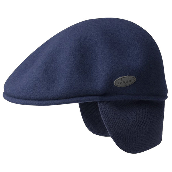Kangol 504 Earflap Cozy Wool Rib Knit Earflaps