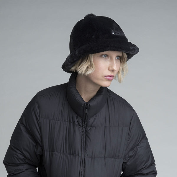 Kangol Faux Fur Casual Bucket Hat