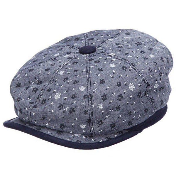 Santana Alegria Floral Pattern Newsboy Cap