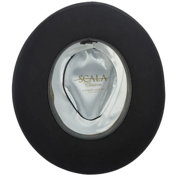 Scala Bisbee Wool Felt Large Brim Zoot Fedora