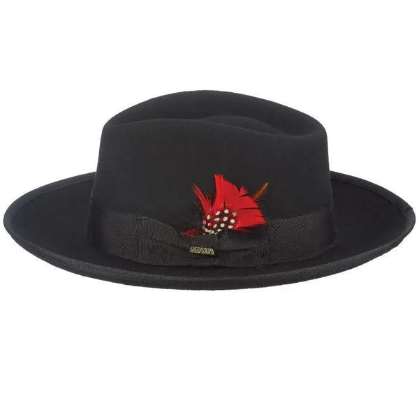 Scala Bisbee Wool Felt Large Brim Zoot Fedora
