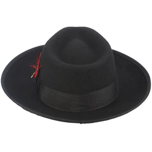 Scala Bisbee Wool Felt Large Brim Zoot Fedora