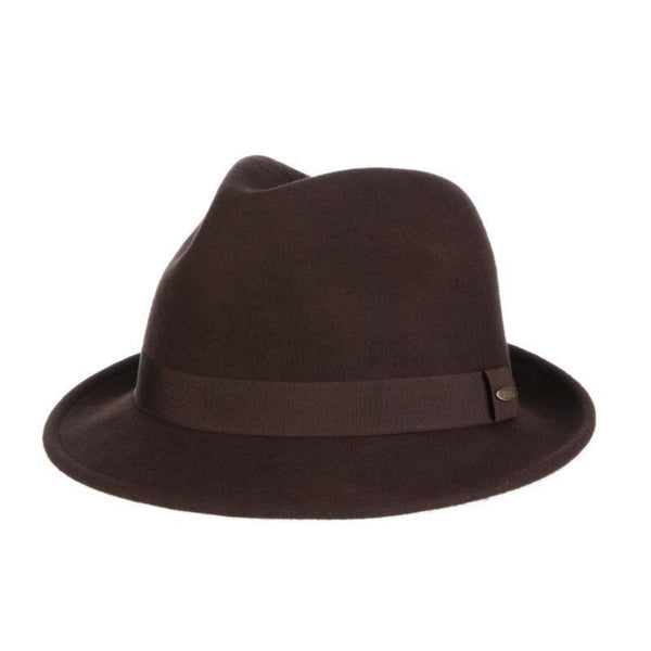 Scala Fremont Crushable Wool Felt Trilby Hat Crushable Wool Felt Fedora