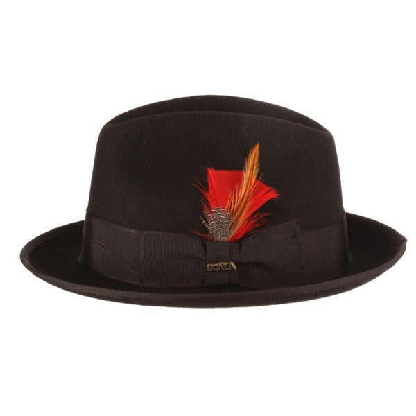 Scala Uptown Short Brim Wool Fedora