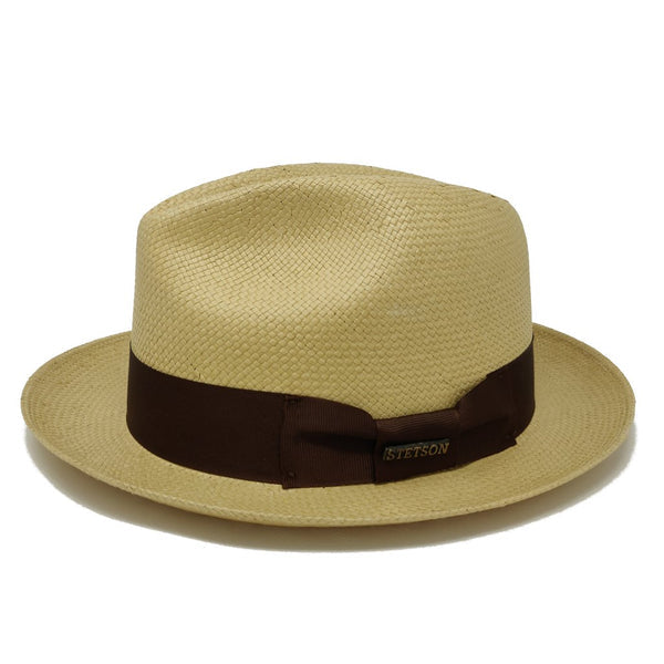 Stetson Haberdash Center Dent Shantung Straw Fedora