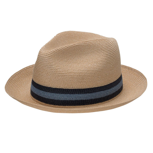 Stetson Triad Pinch Front Hemp Straw Fedora