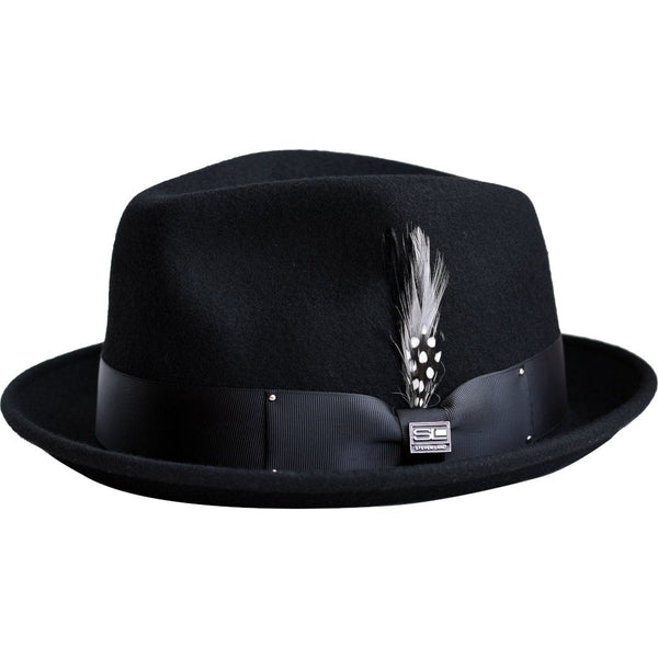 Steven Land Ayden Wool Pinch Front Trilby Hat