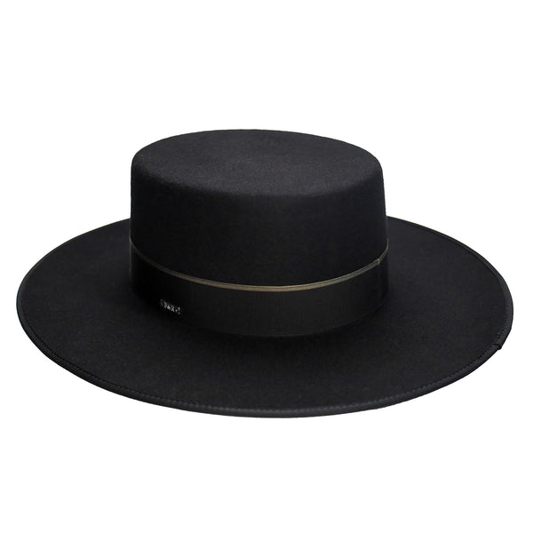 Fernandez y Roche Bolero in Black Wool Sevillian Hat Made in Spain