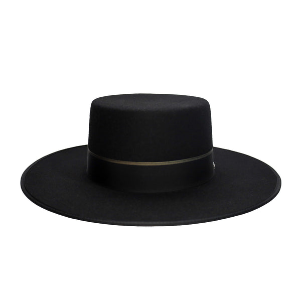 Fernandez y Roche Bolero in Black Wool Sevillian Hat Made in Spain