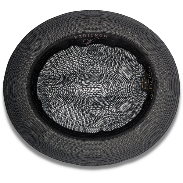 Montique Landon Two-Toned Polybraid Straw Fedora Two-Toned Polybraid Straw Fedora