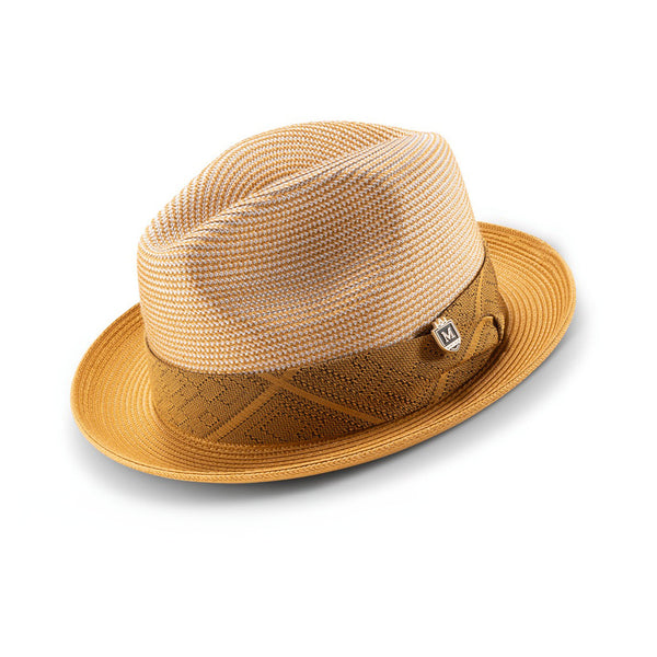 Montique Riviera Pinch Front Straw Fedora