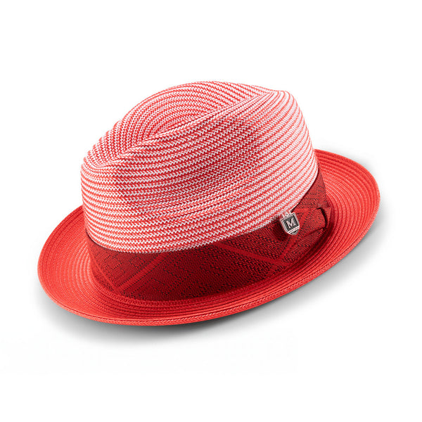 Montique Riviera Pinch Front Straw Fedora